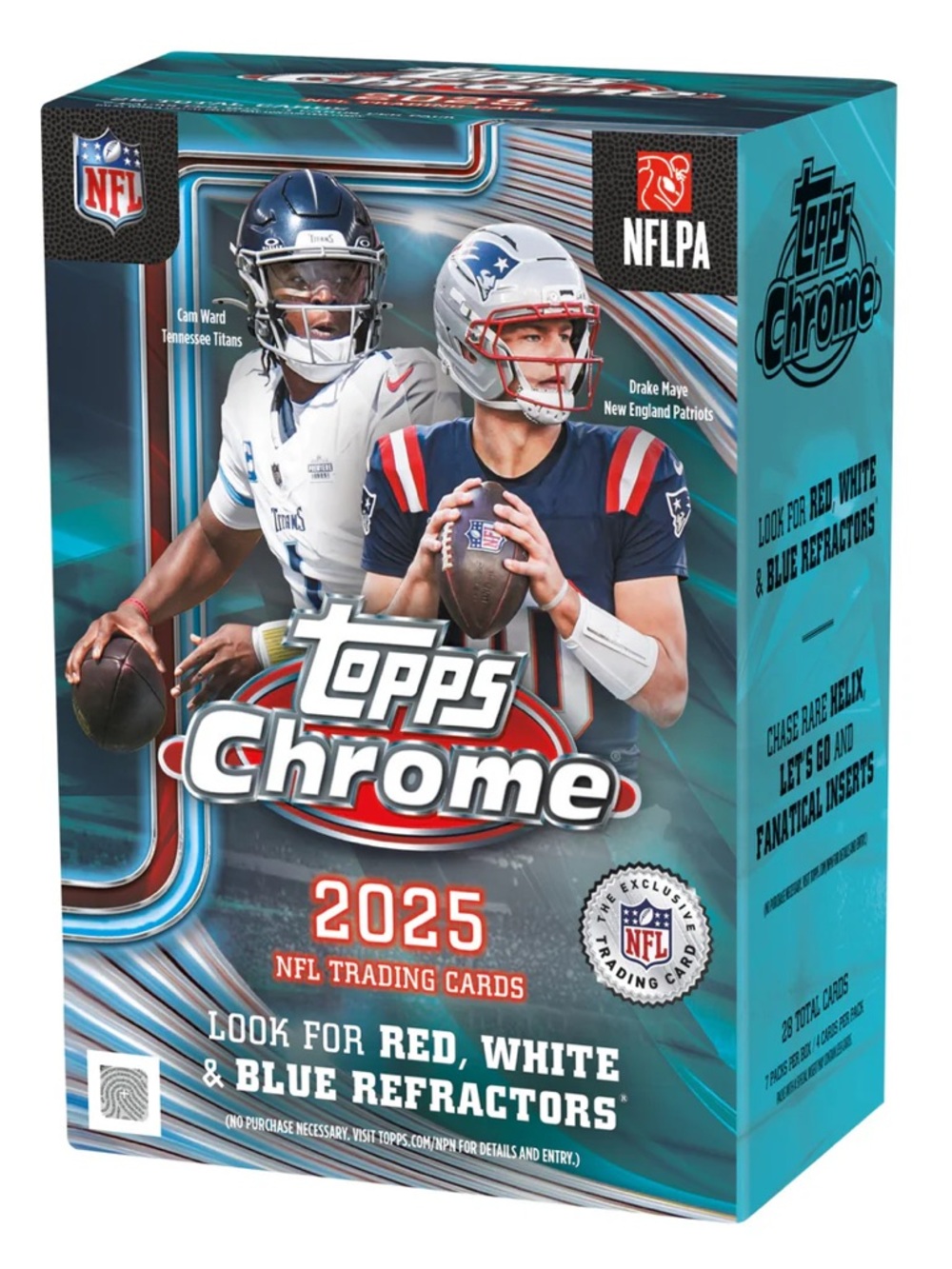 Topps Chrome 2025 NFL Blaster Box